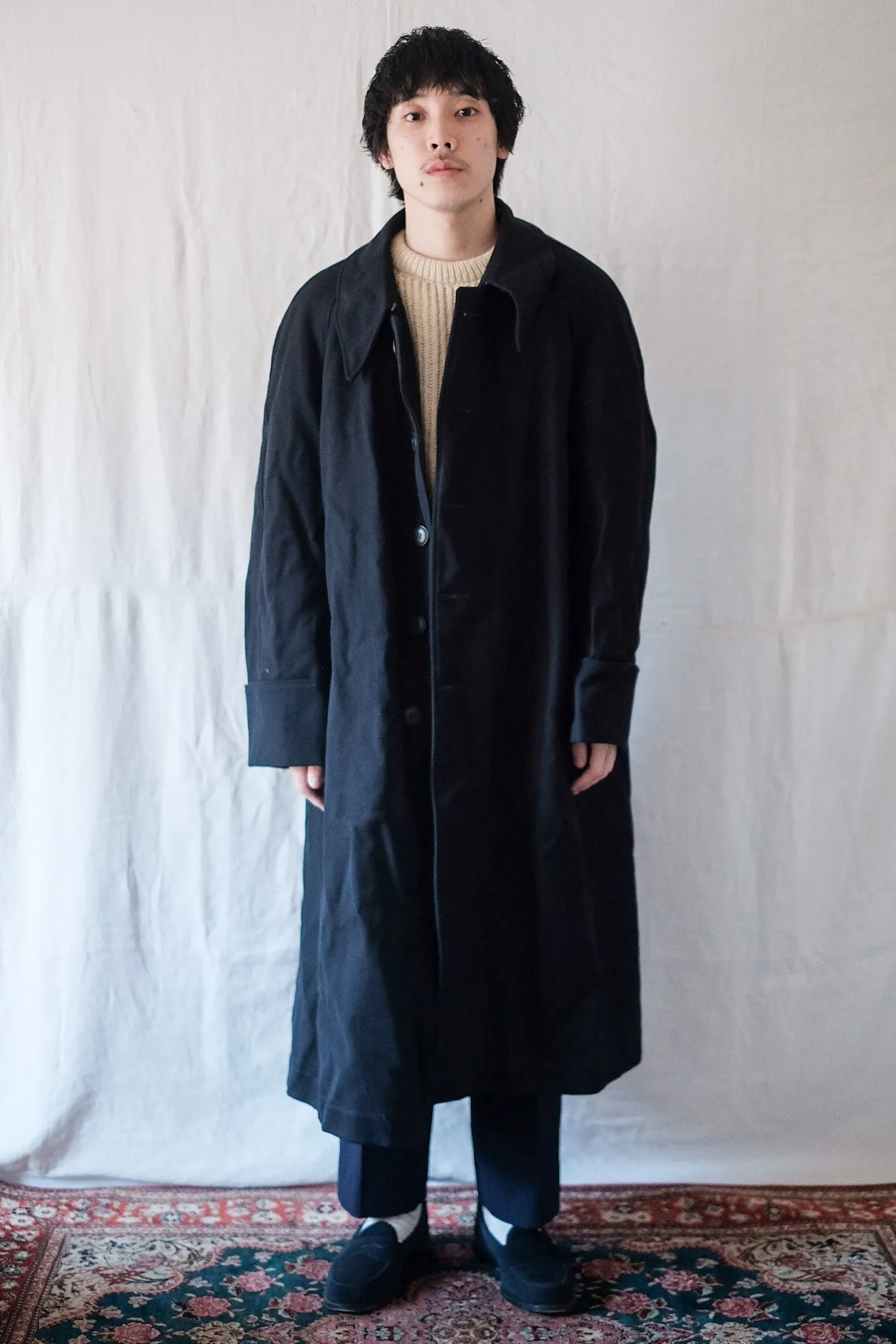 【~40's】French Army Wool Gabardine Coat