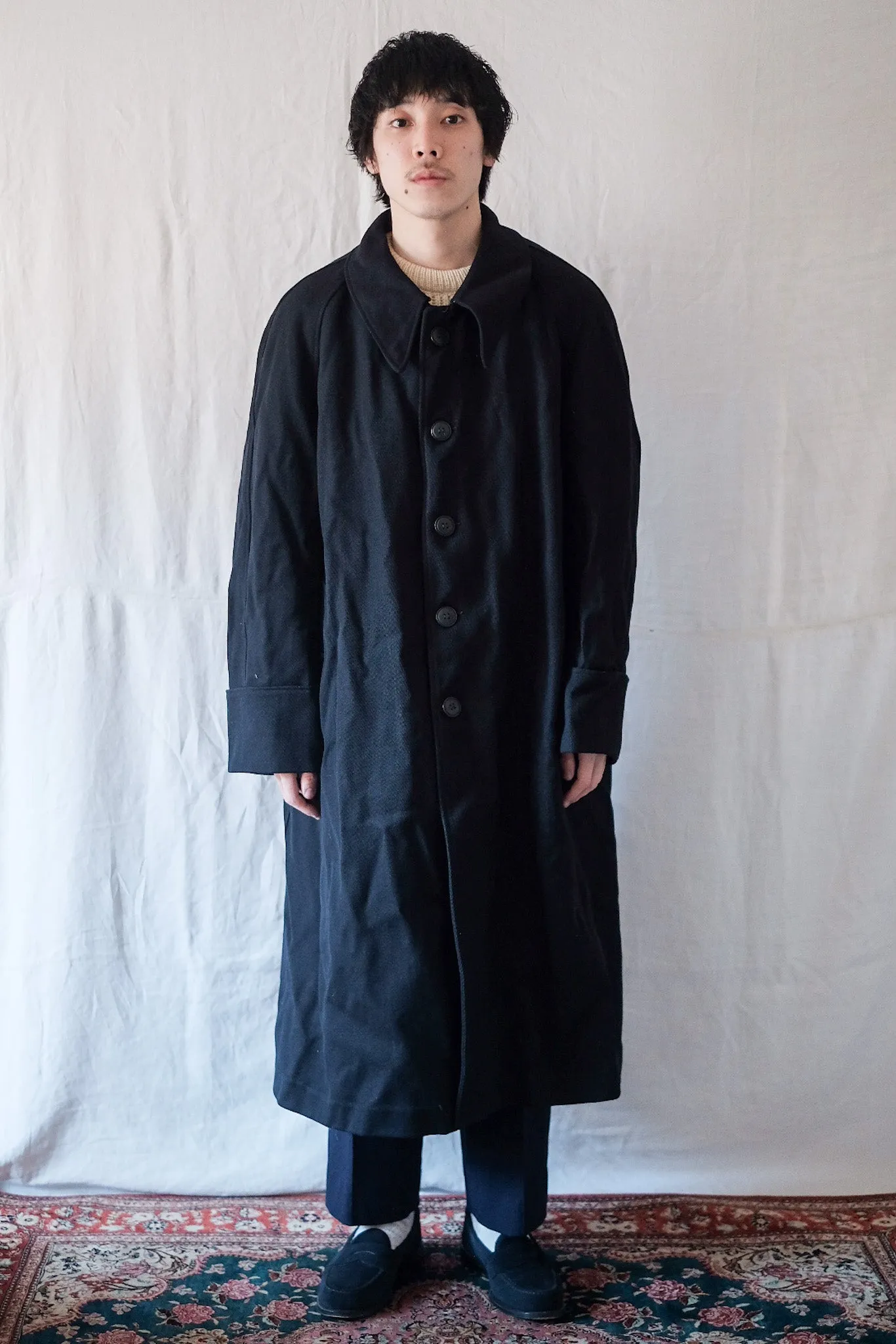 【~40's】French Army Wool Gabardine Coat