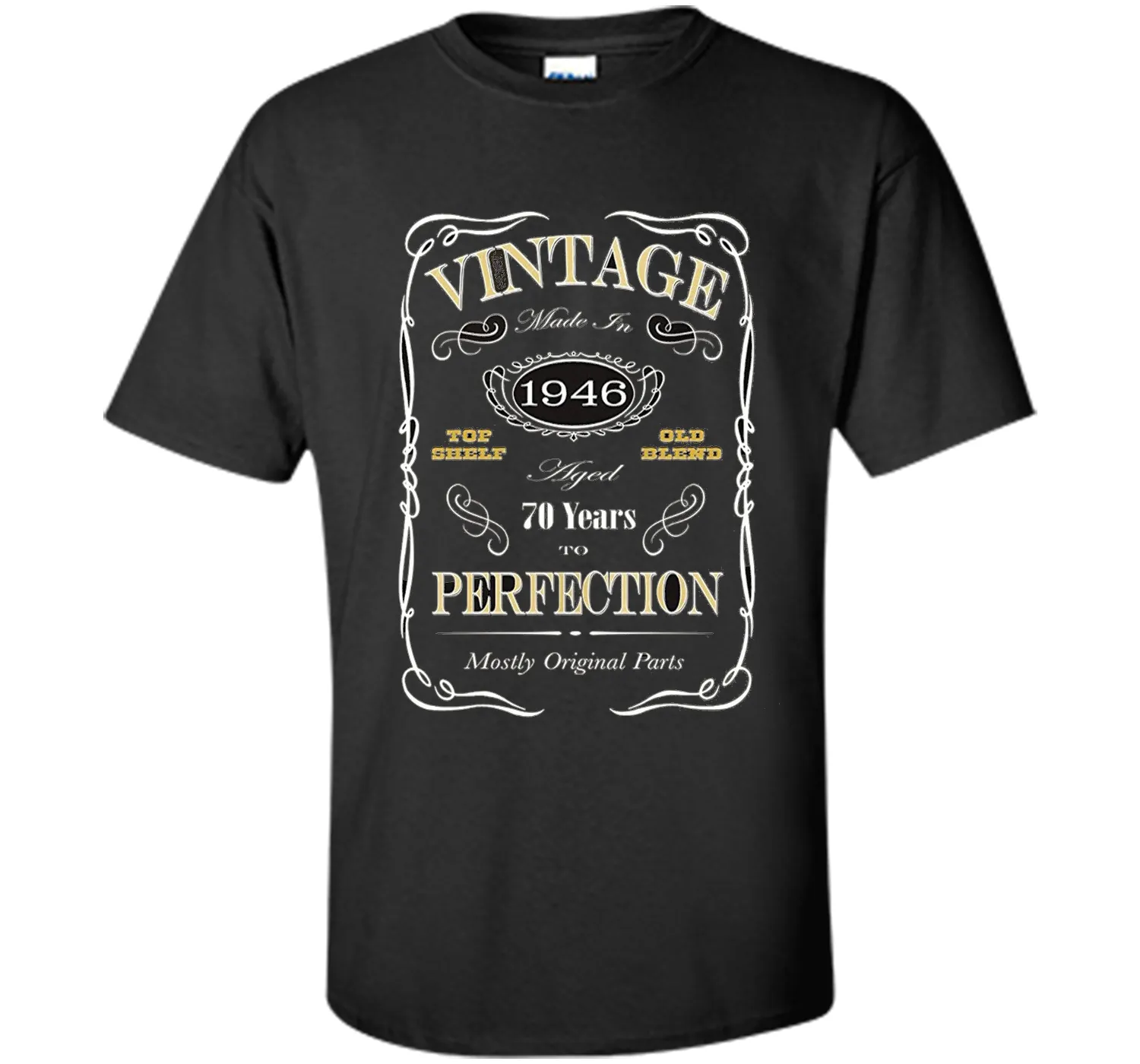 70th Birthday Gift T-Shirt - Born In 1946 - Vintage