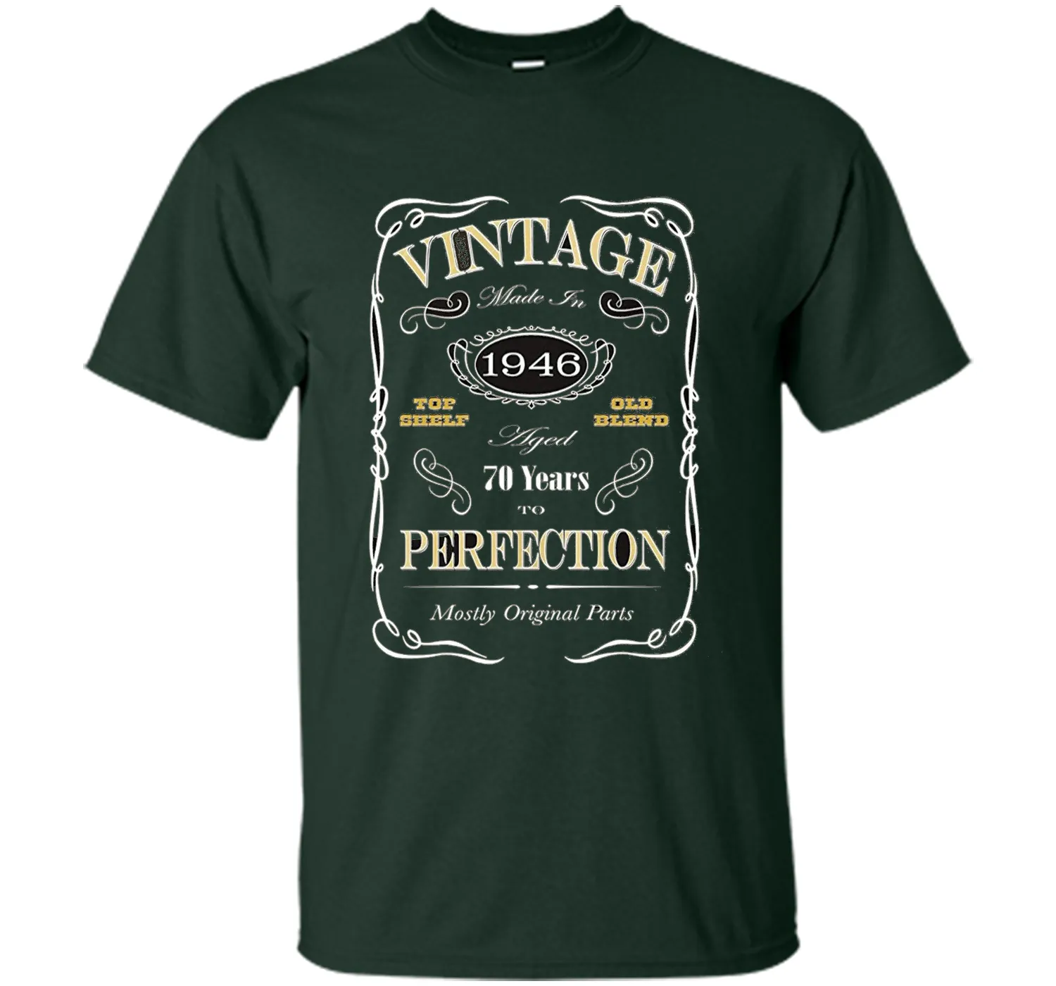 70th Birthday Gift T-Shirt - Born In 1946 - Vintage