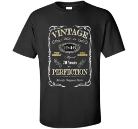 70th Birthday Gift T-Shirt - Born In 1946 - Vintage