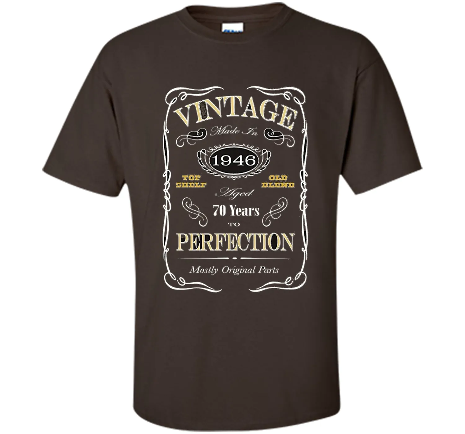 70th Birthday Gift T-Shirt - Born In 1946 - Vintage