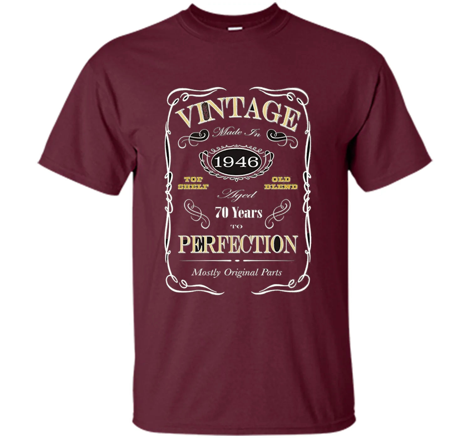 70th Birthday Gift T-Shirt - Born In 1946 - Vintage