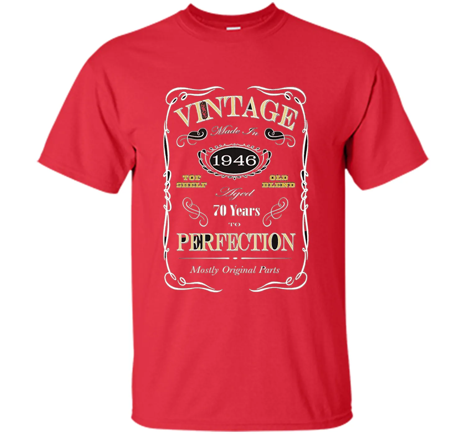 70th Birthday Gift T-Shirt - Born In 1946 - Vintage