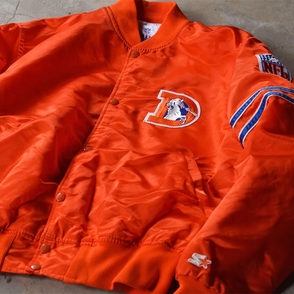 90's STARTER PROLINE “NFL  Denver Broncos” ナイロン スタジャン アワードジャケット USA製 240111