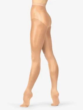 Adult Plus Size True Bare Shiny Footed Tights