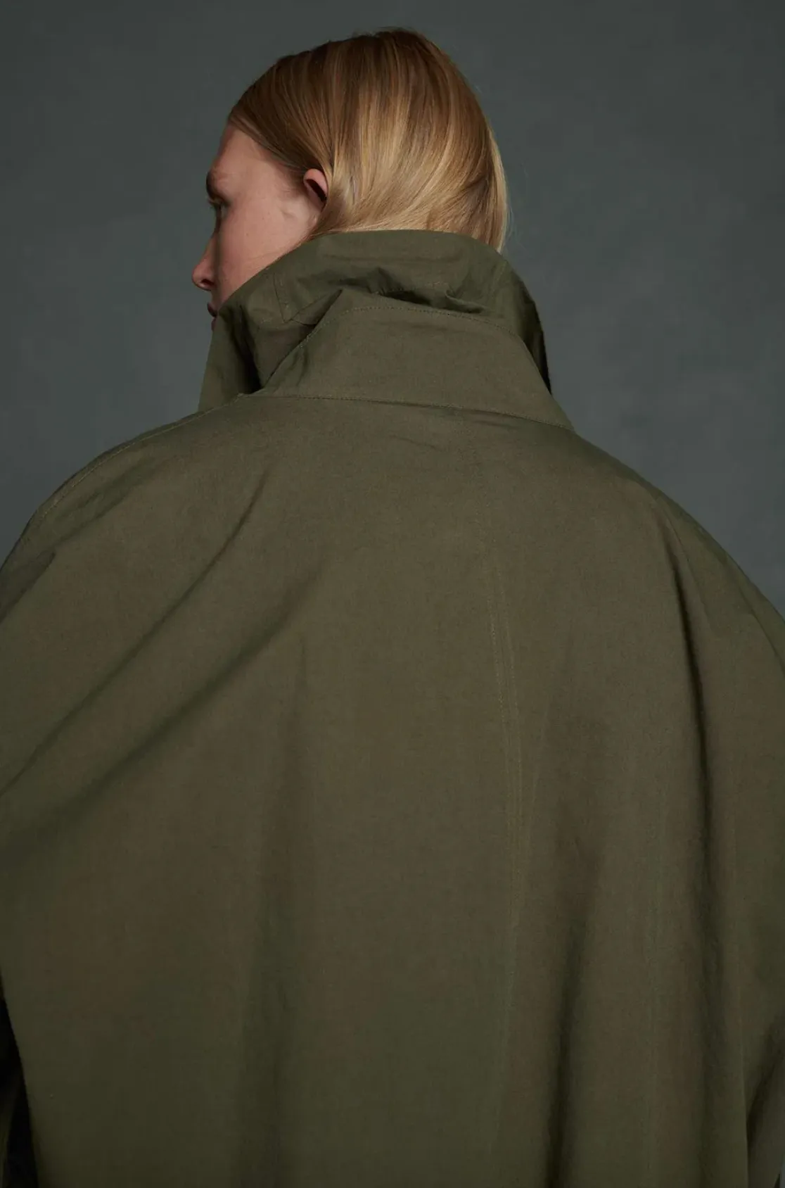 Albatros Vert de Gris Trench Coat