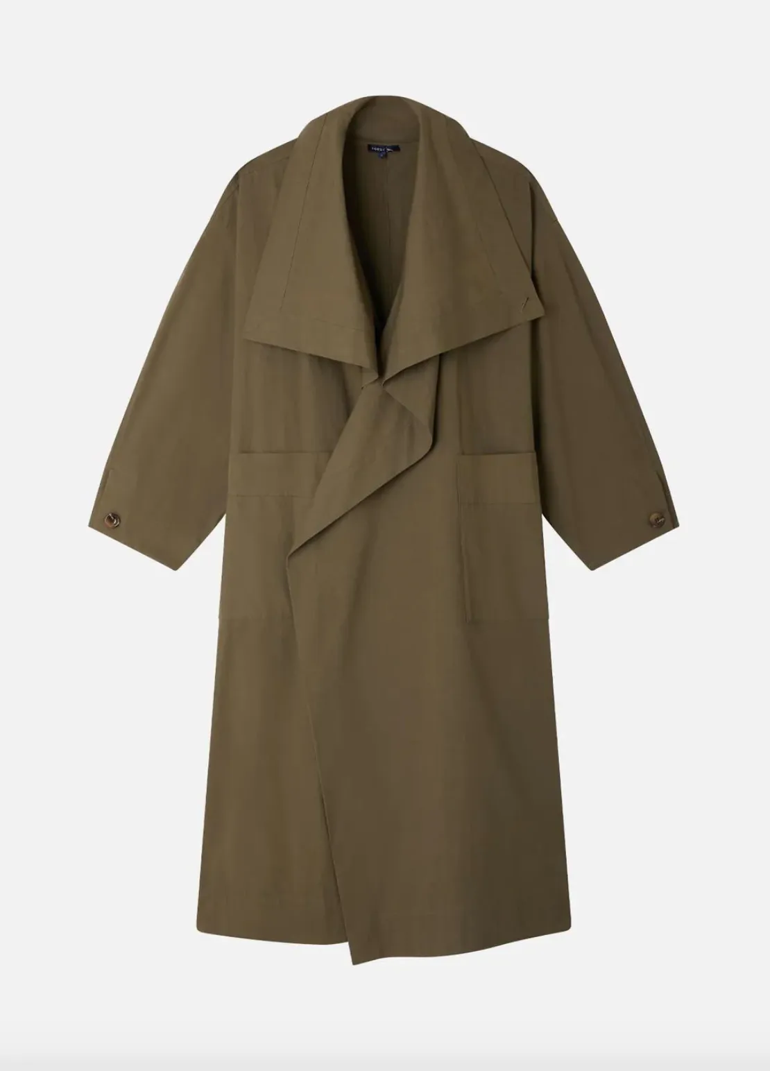 Albatros Vert de Gris Trench Coat