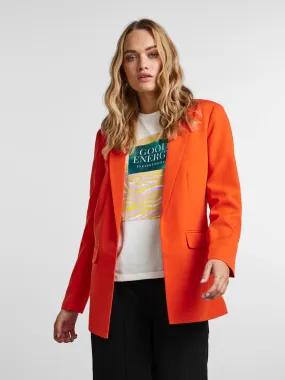 Amelia Oversized Blazer (Tangerine Tango)