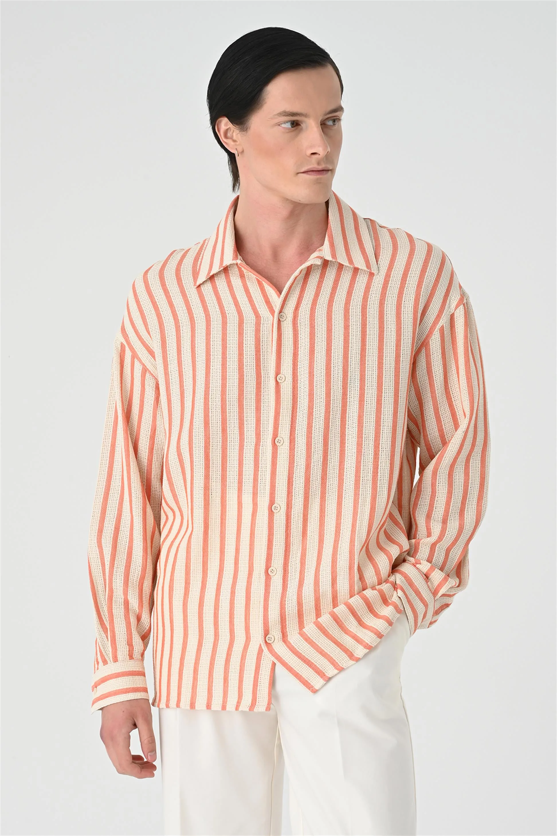 ANT Oversize Striped Men's Shirt - Cagnes-sur-Mer