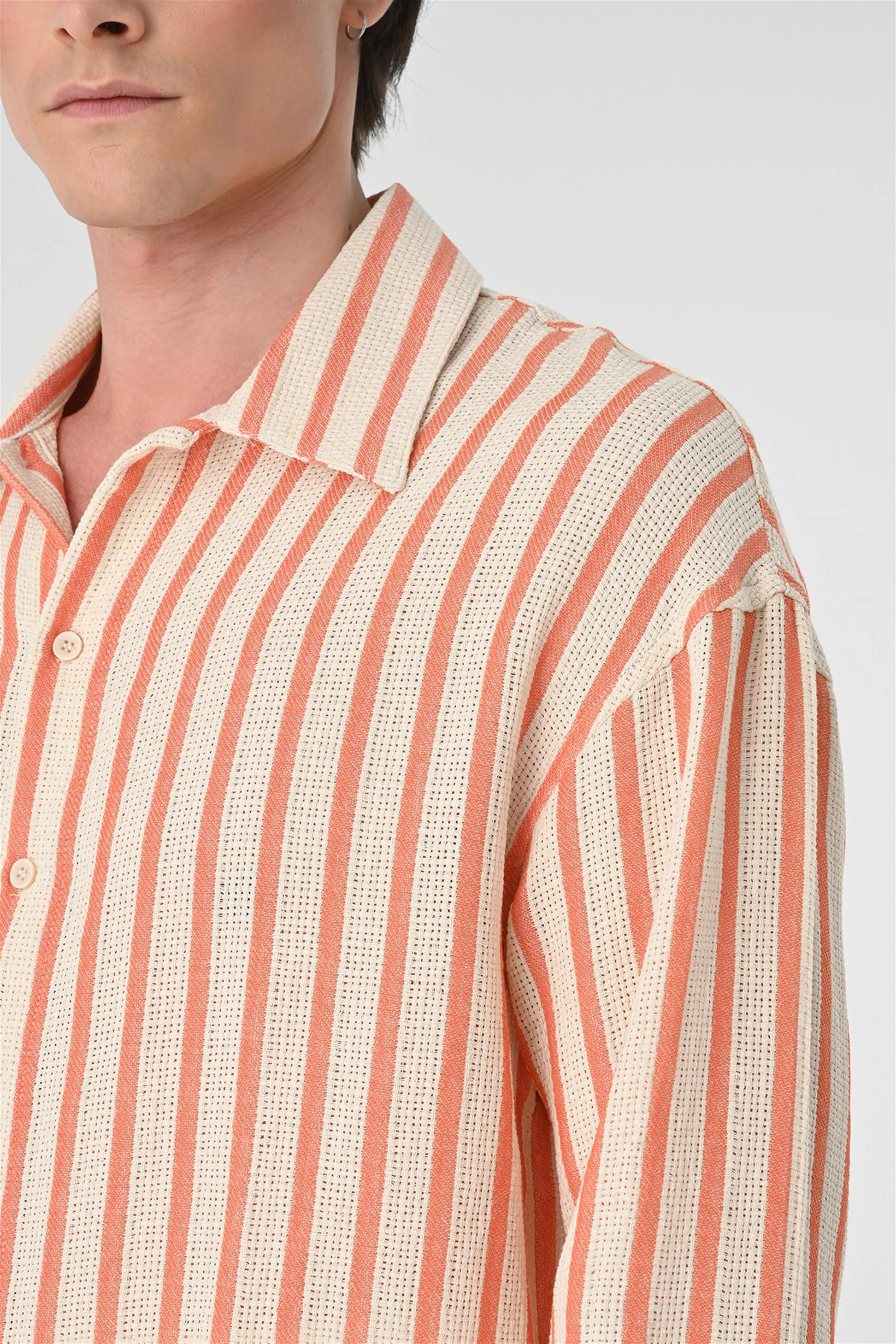 ANT Oversize Striped Men's Shirt - Cagnes-sur-Mer