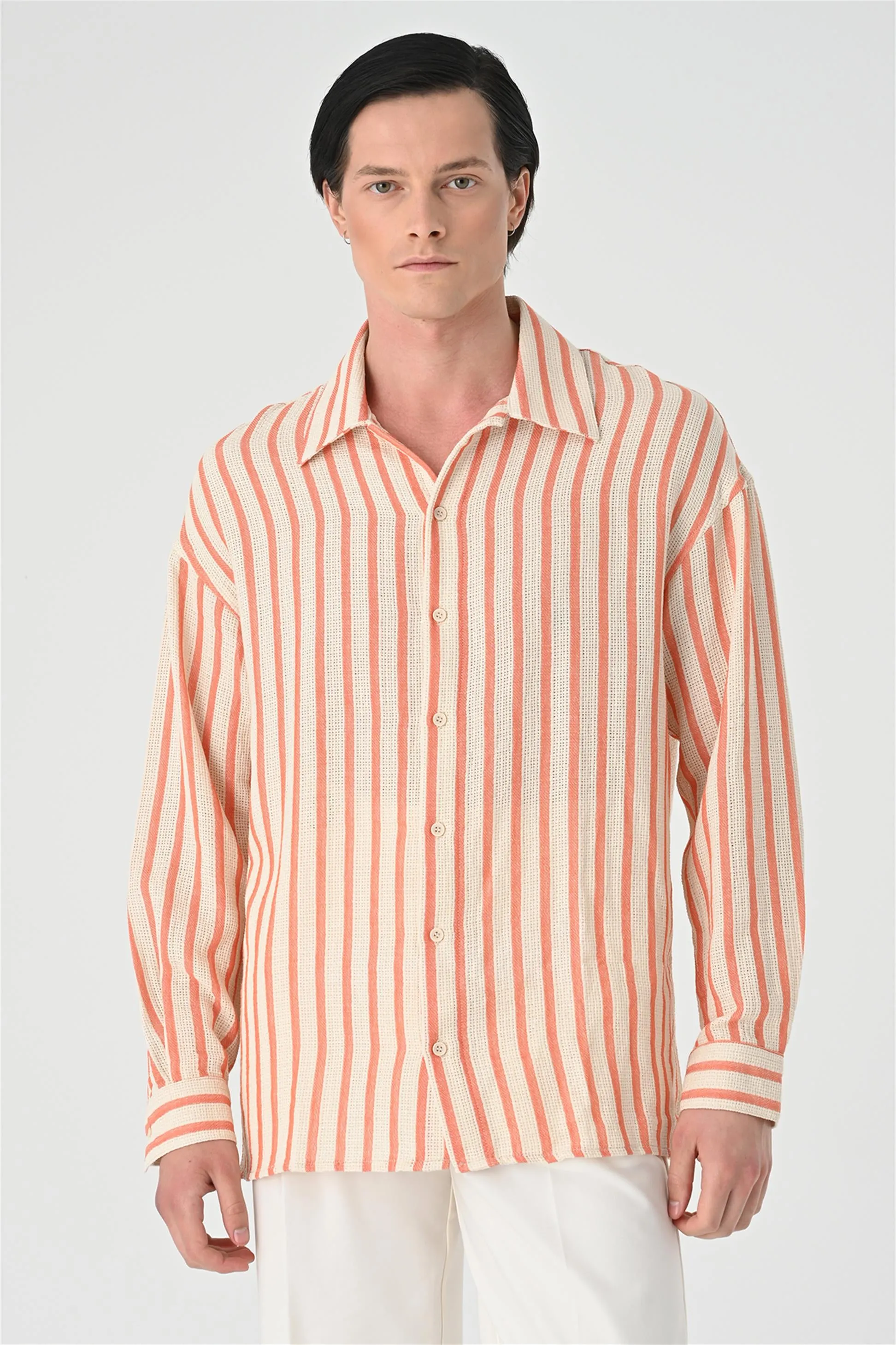 ANT Oversize Striped Men's Shirt - Cagnes-sur-Mer