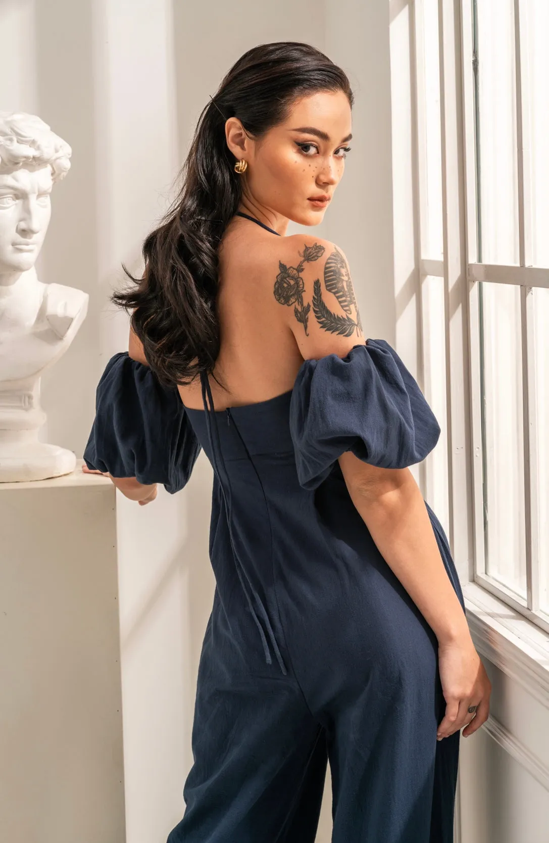 ARIEL NAVY JUMPSUIT