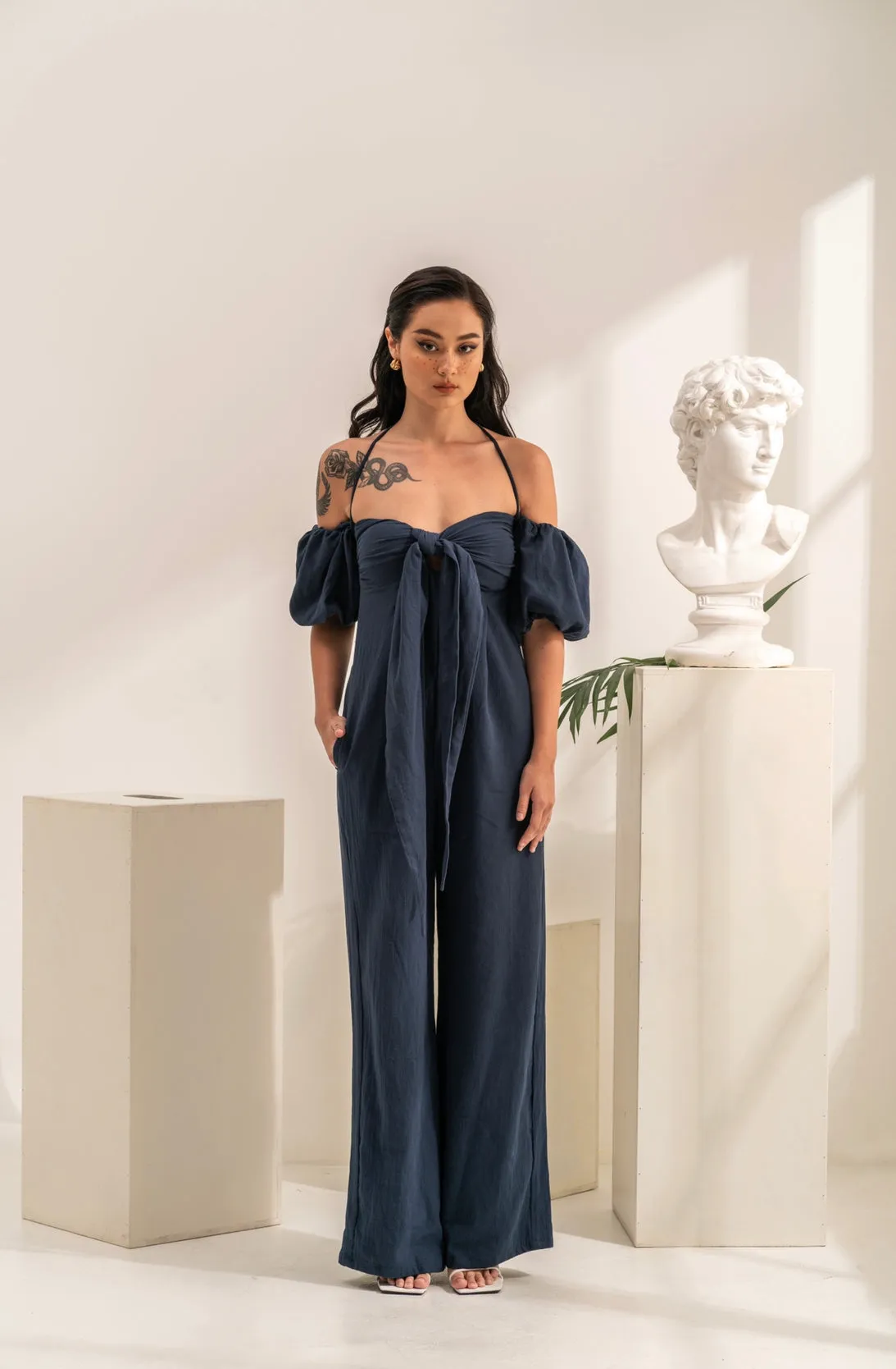 ARIEL NAVY JUMPSUIT