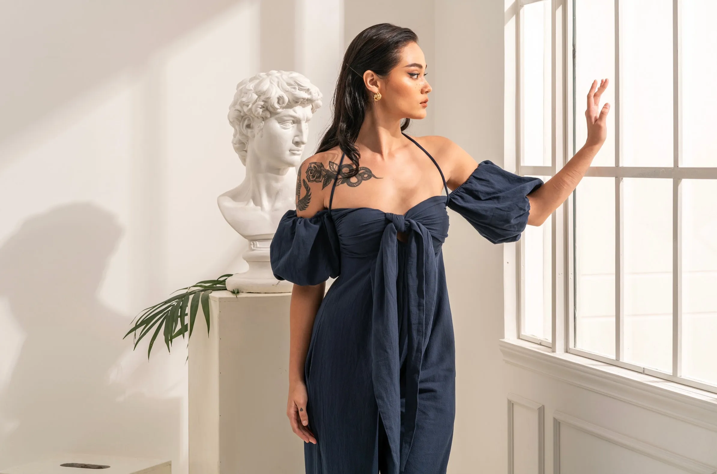 ARIEL NAVY JUMPSUIT
