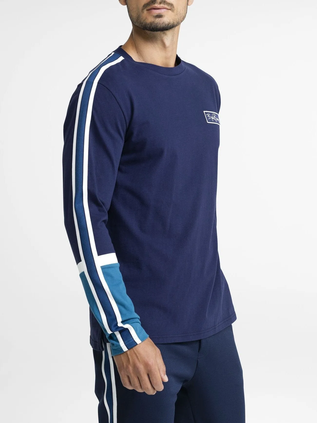 BJORN BORG Signature Long Sleeve TShirt Top Peacoat Blue