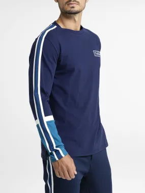 BJORN BORG Signature Long Sleeve TShirt Top Peacoat Blue