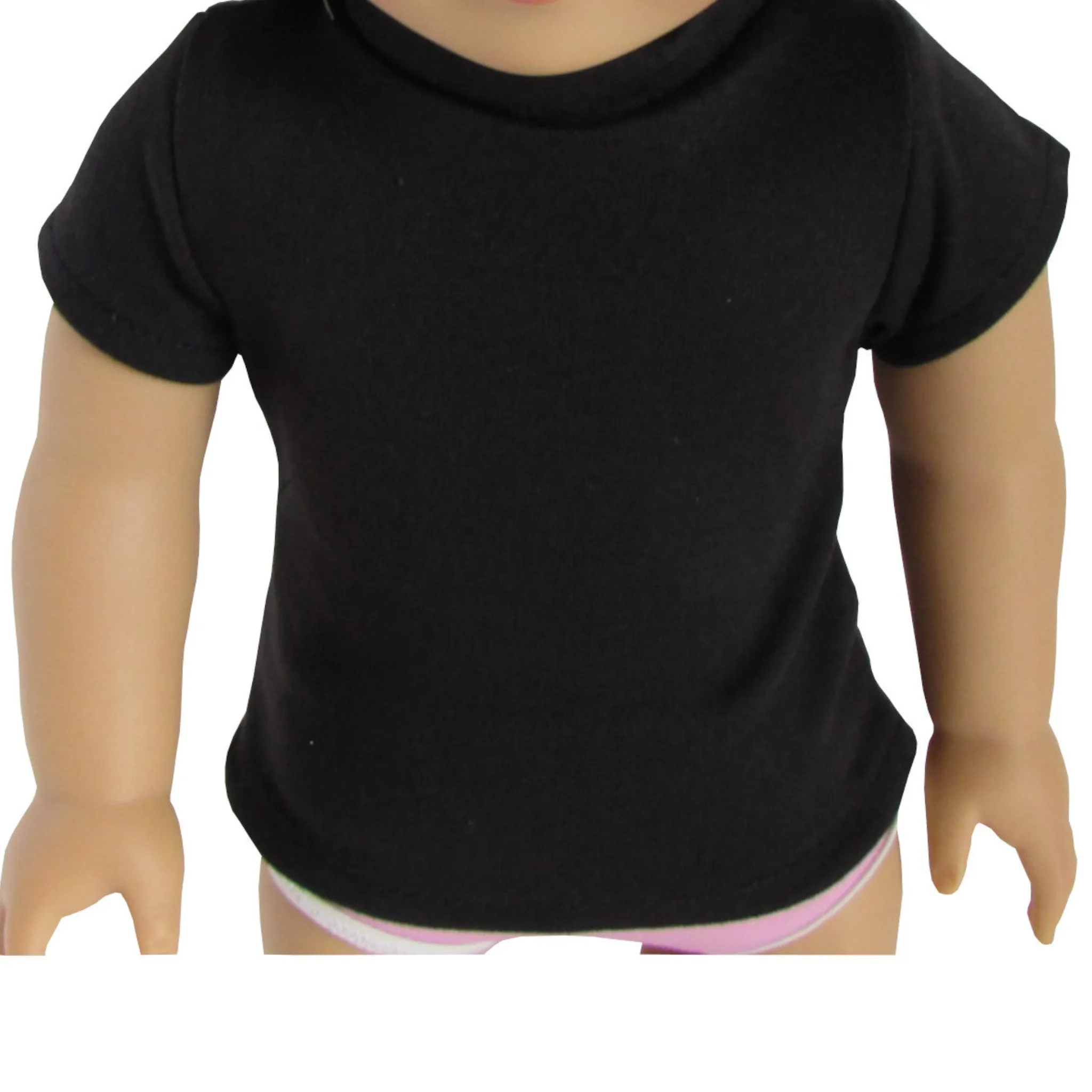 Black T-Shirt for 18-inch Dolls