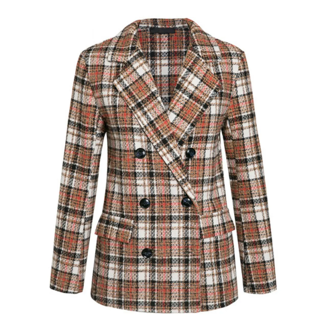Brigid Night Plaid Blazer
