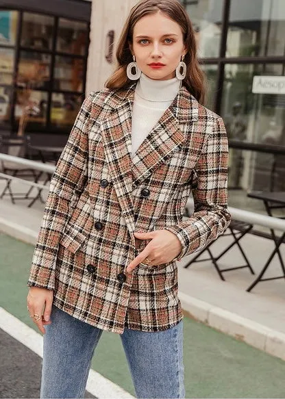 Brigid Night Plaid Blazer