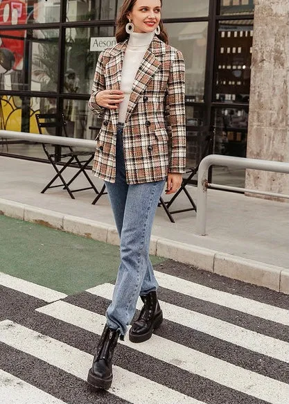 Brigid Night Plaid Blazer