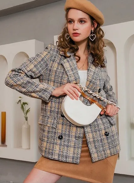 Brigid Night Plaid Blazer