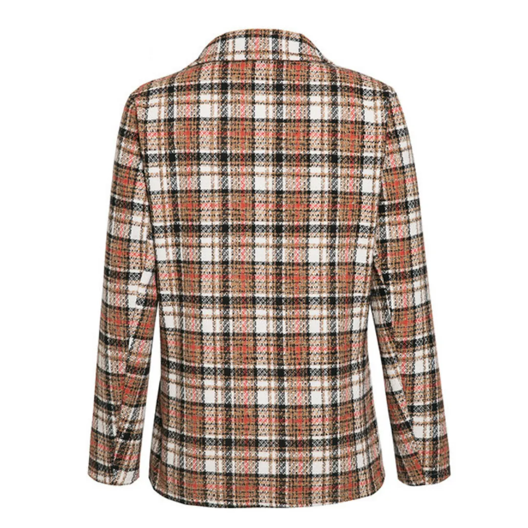 Brigid Night Plaid Blazer