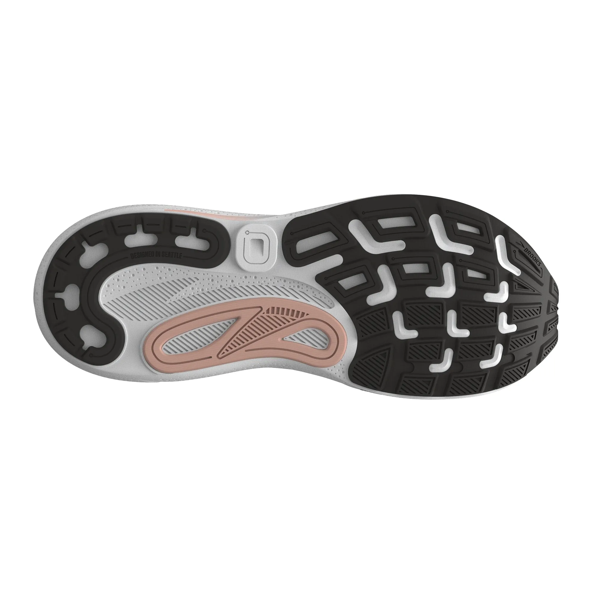 Brooks Womens Adrenaline GTS 24 - Black/Peach/Peacoat - Stability