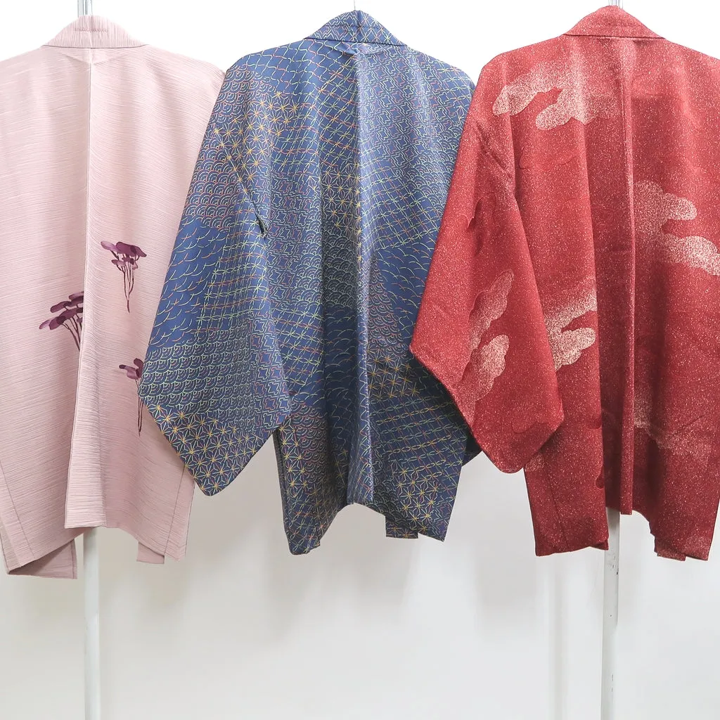 Bundle 15pcs Silk Haori Jacket Wholesale Bulk Free Shipping #568
