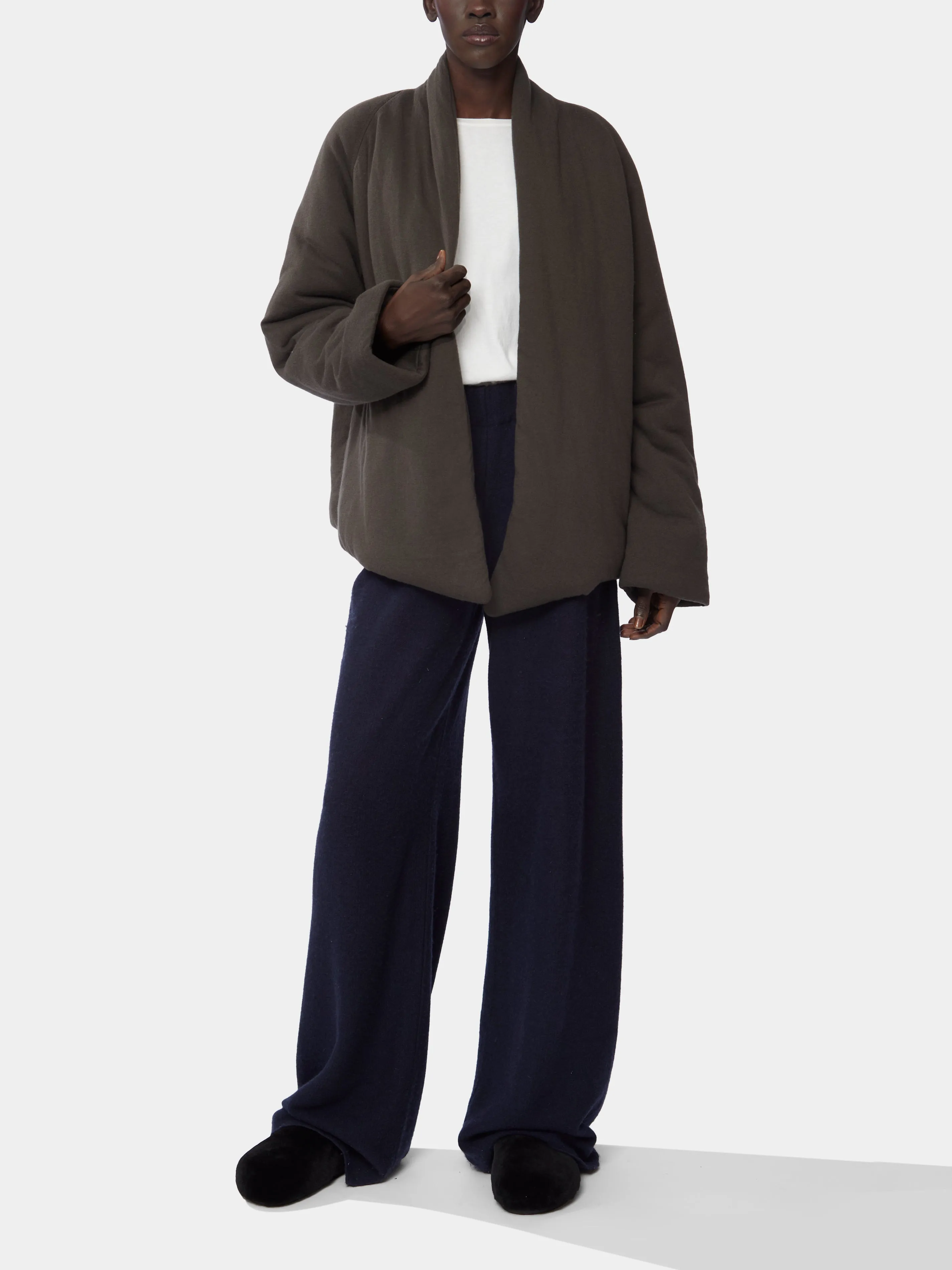 Cashmere and Cotton Padded Jacket | Size: S