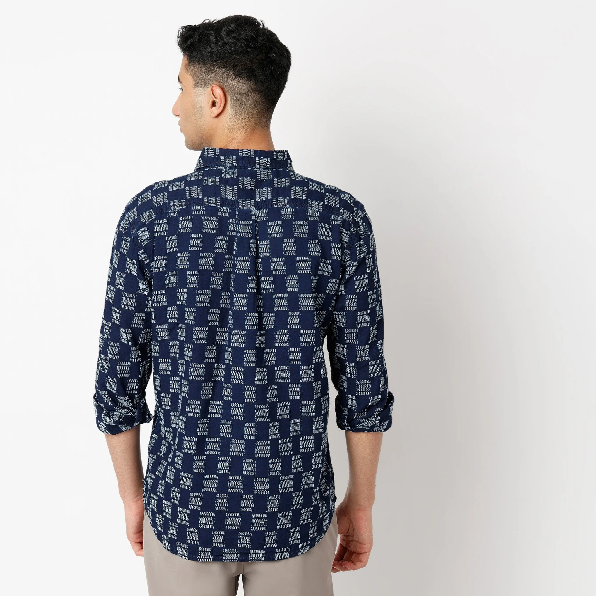 Checkered Modern Explorer Full Sleeve Shirt