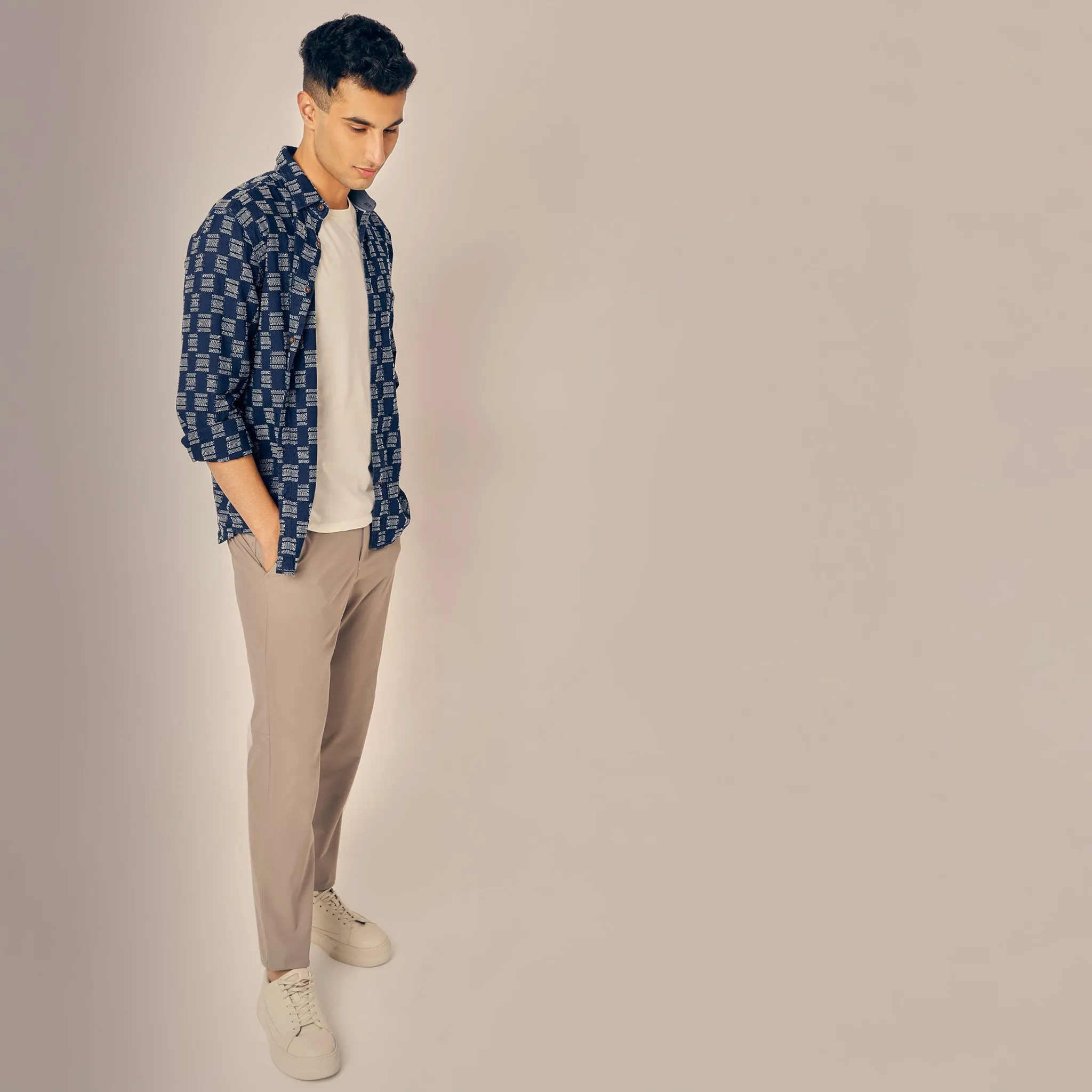 Checkered Modern Explorer Full Sleeve Shirt