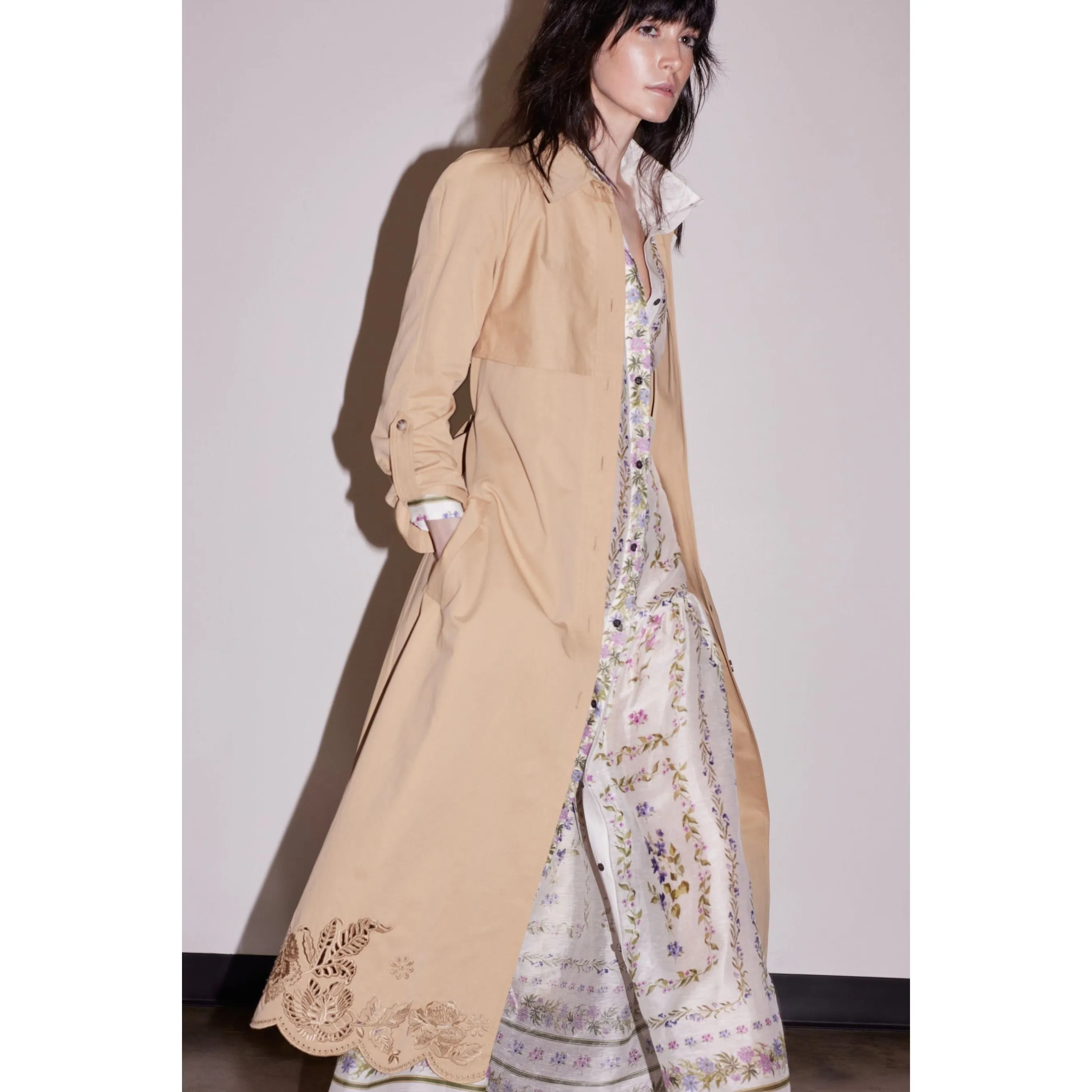 Christy Pax Trench Coat Sand