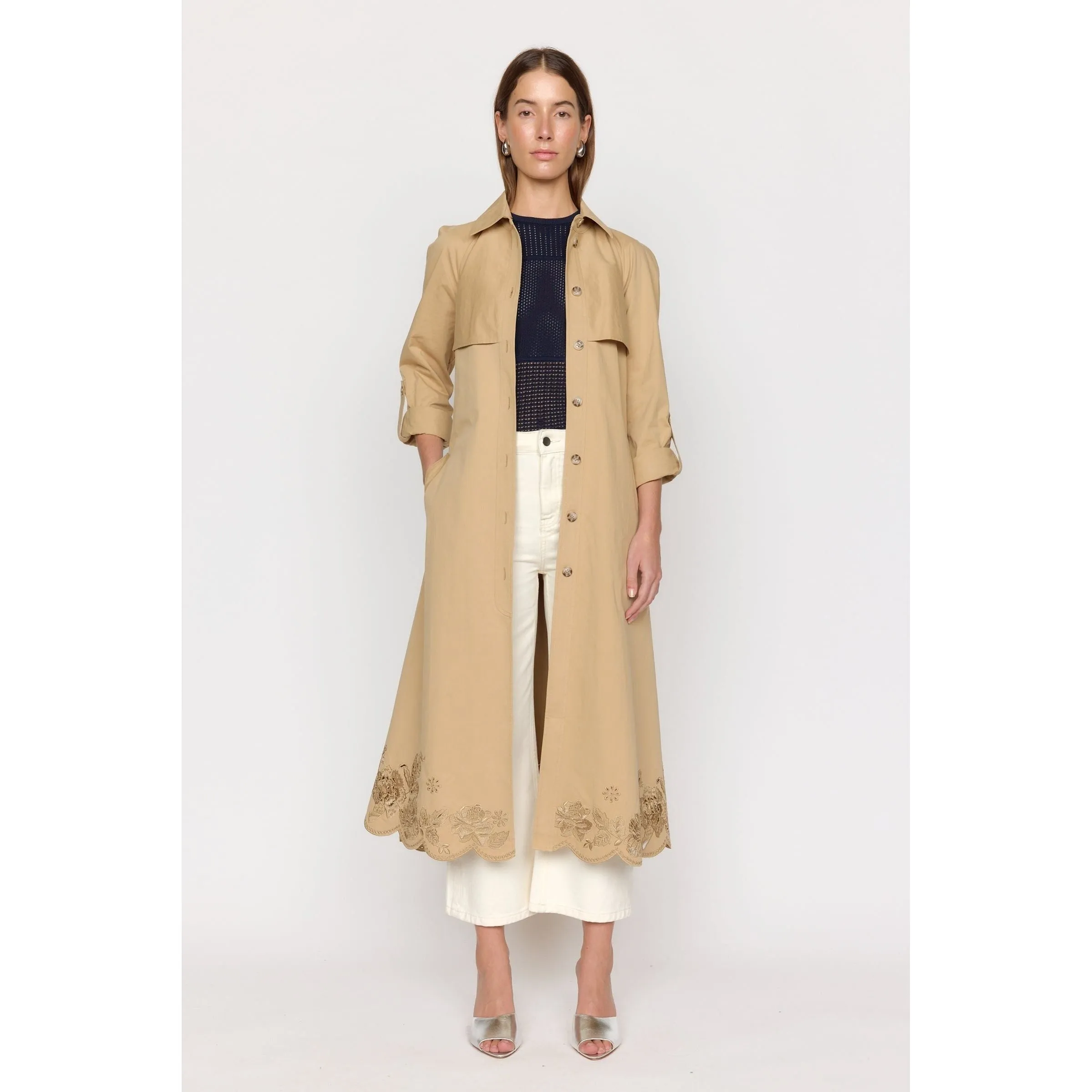 Christy Pax Trench Coat Sand