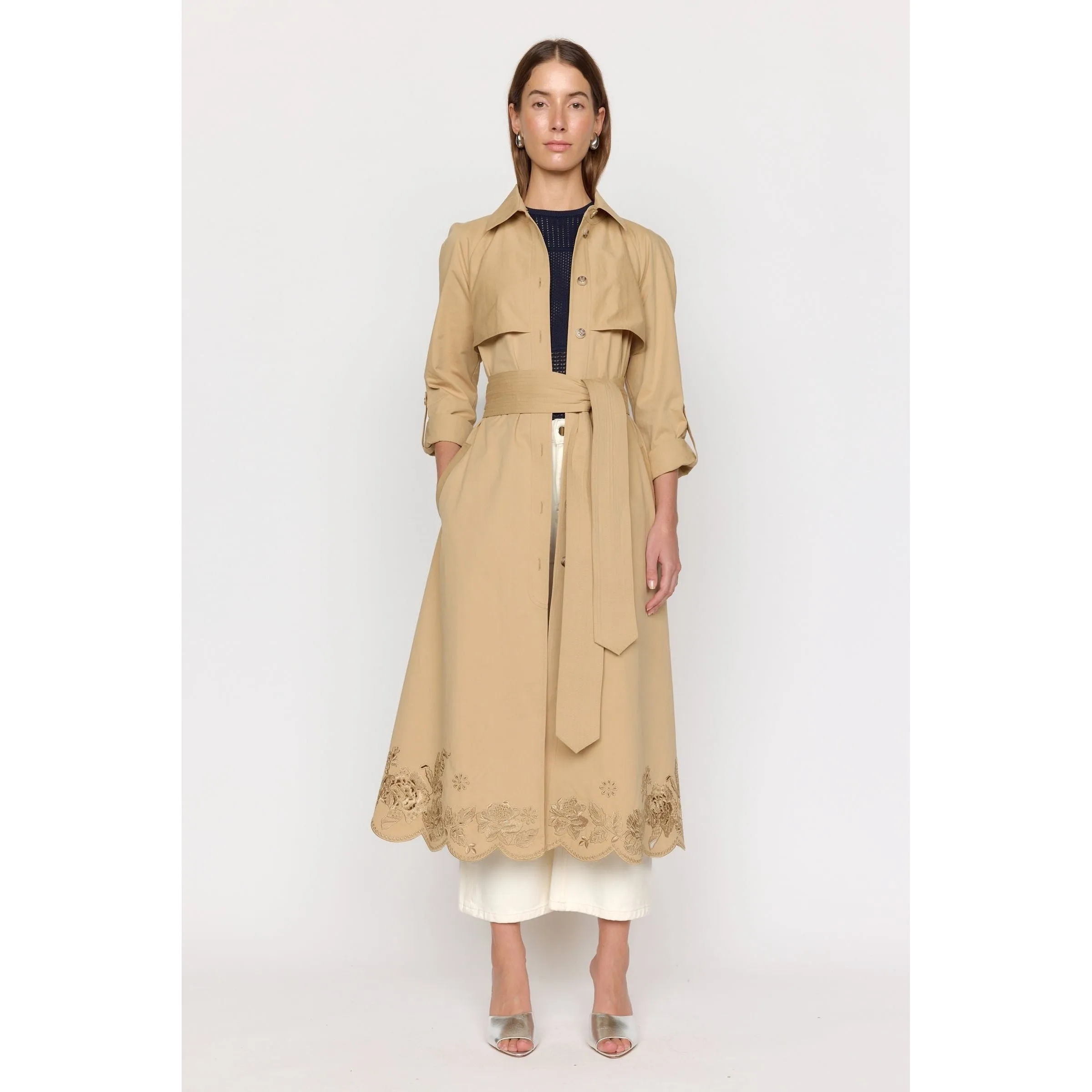 Christy Pax Trench Coat Sand