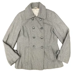 Coat Peacoat By Calvin Klein In Grey, Size: S