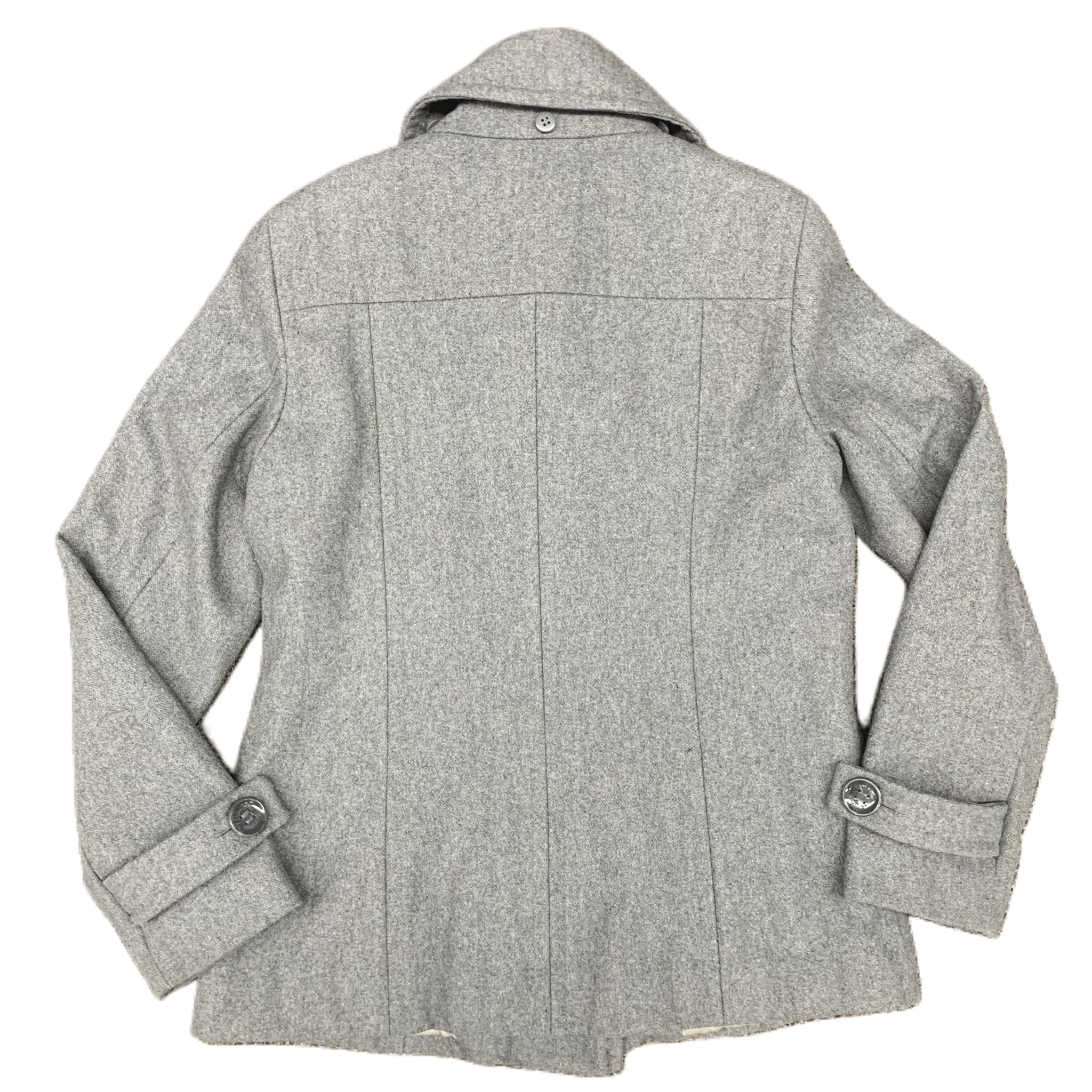 Coat Peacoat By Calvin Klein In Grey, Size: S