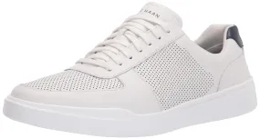 Cole Haan Men's Grand Crosscourt Modern Perforated Sneaker, Optic White/Peacoat, 9