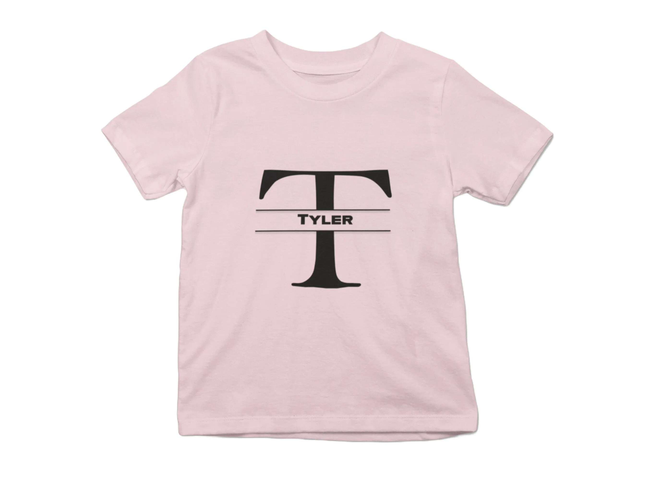 Custom Toddler Shirt Gift for Birthday Girl Custom your Letter T On Shirt
