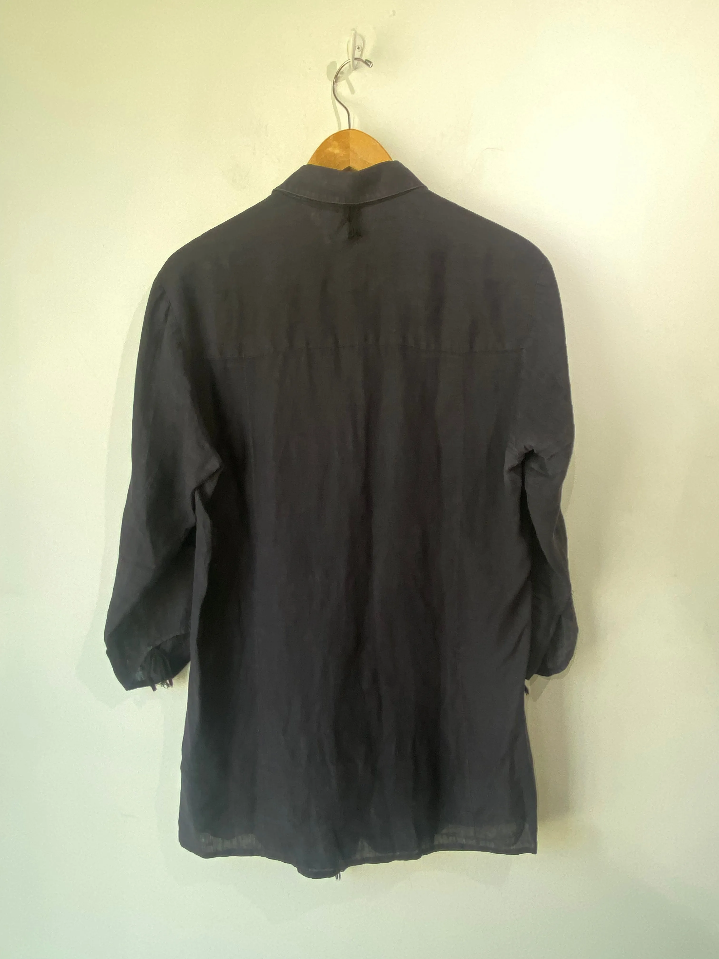 Damir Doma Black Linen Top