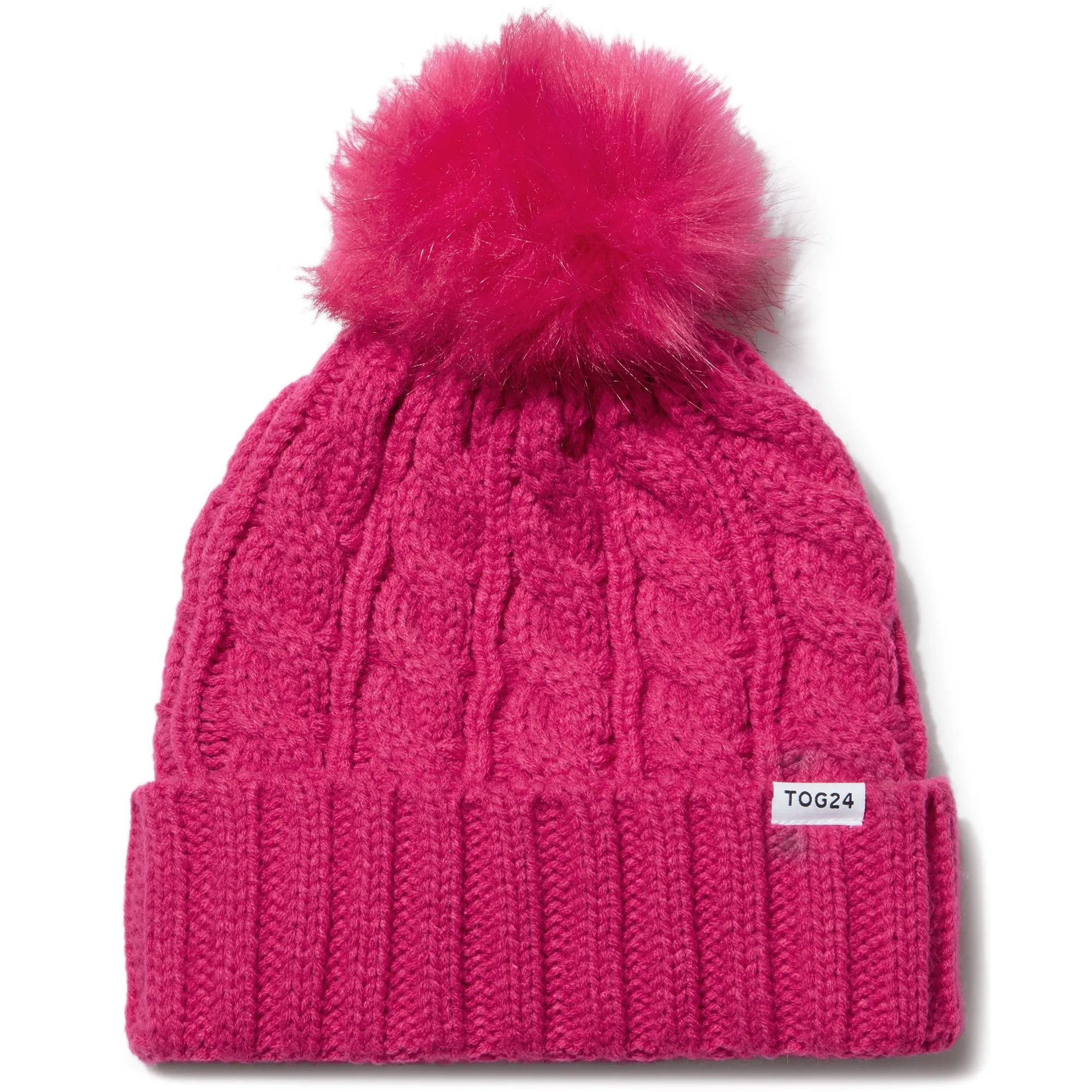 Elias Knit Hat - Hibiscus Pink