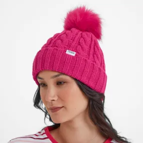 Elias Knit Hat - Hibiscus Pink