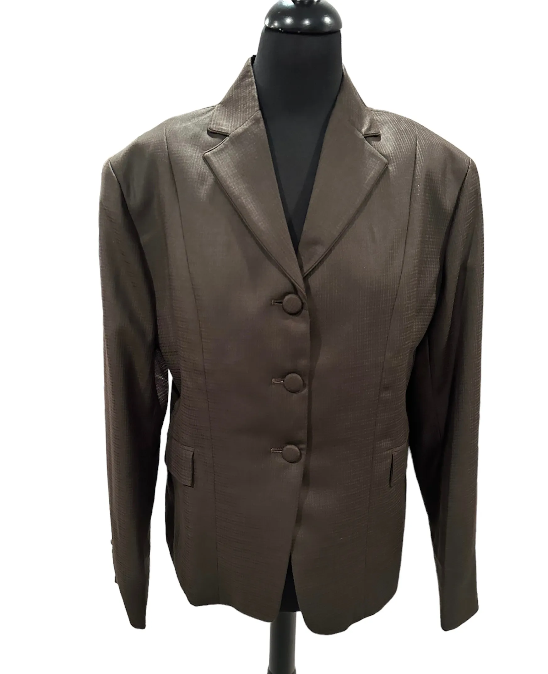 English Show Coat Brown Self Print Fabric Code R327