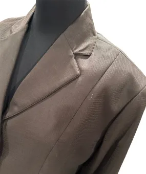 English Show Coat Brown Self Print Fabric Code R327