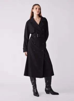 Esmaee Avenue Trench Coat - Black