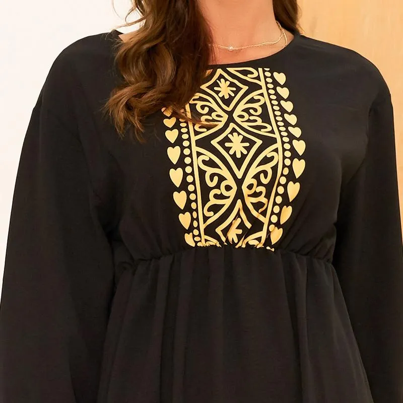 FashionSierra - High Waist Long Wild Sweet Long Sleeve Girl Dress