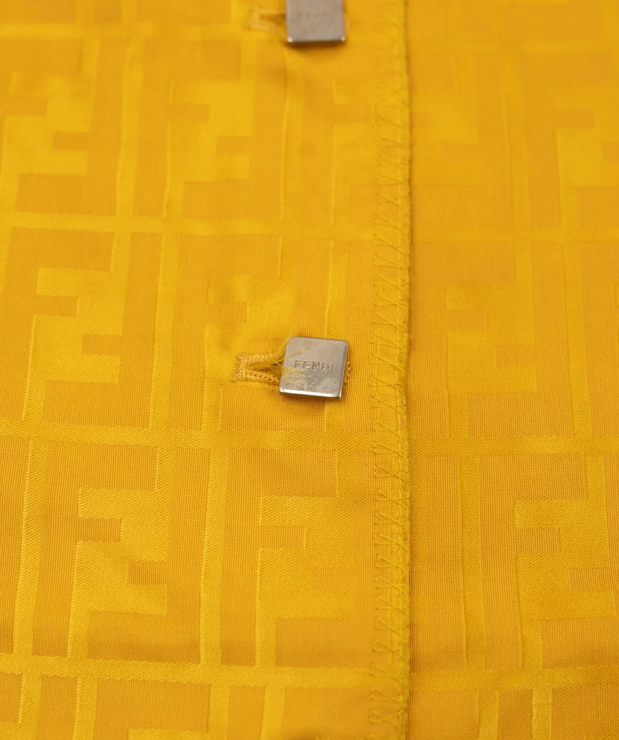 Fendi Zucca Trench Coat Yellow ASL4675