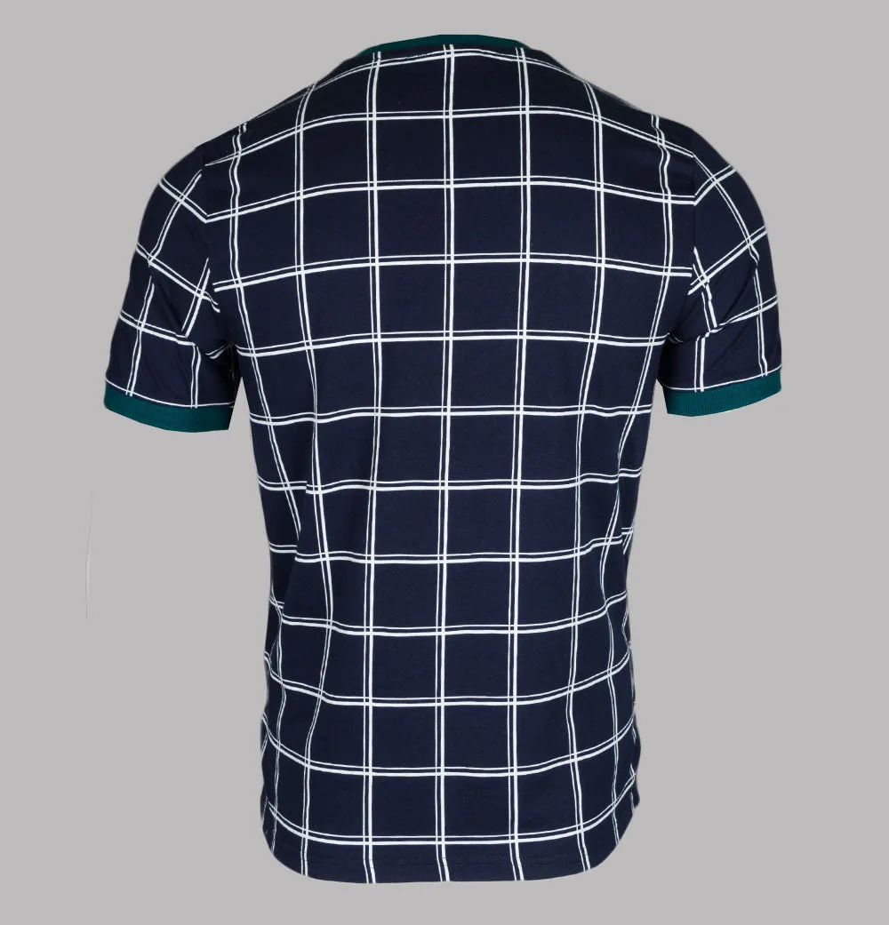 Fila Vintage Slate Ringer T-Shirt Navy