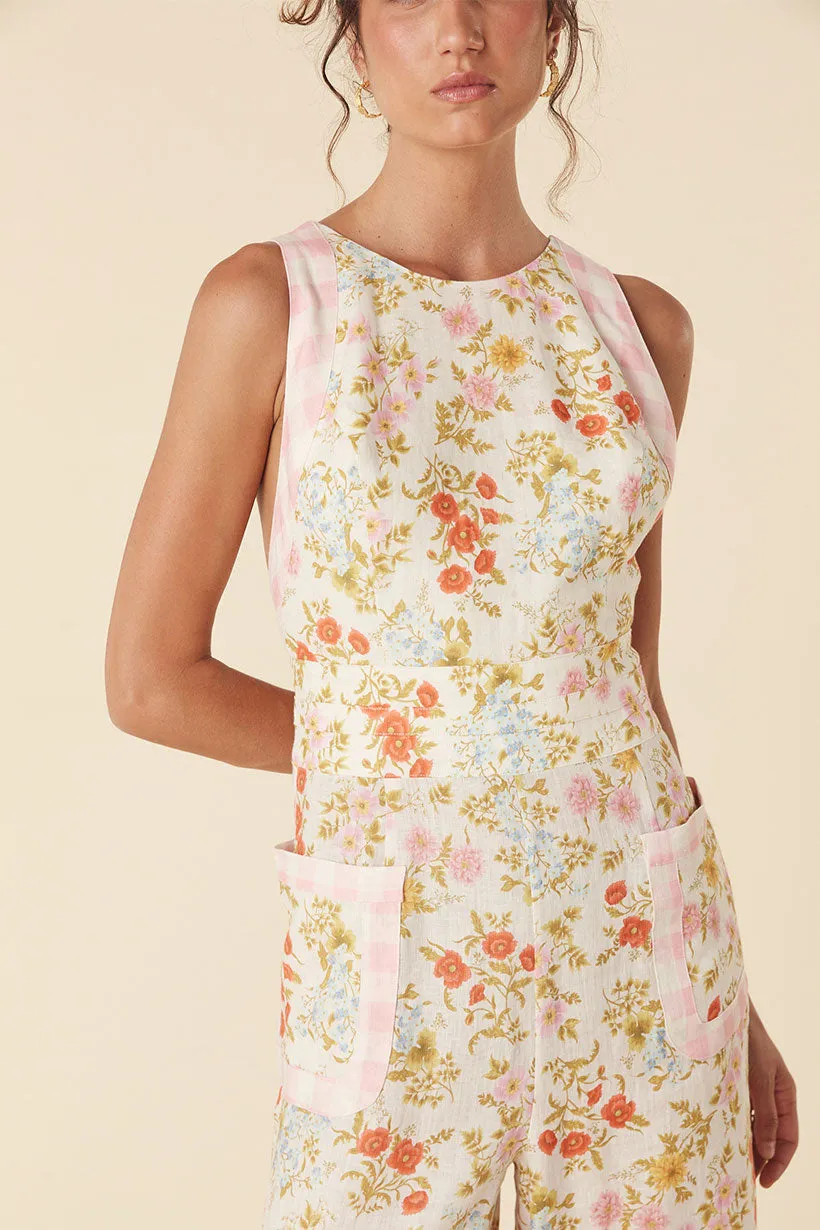 Flora Linen Jumpsuit