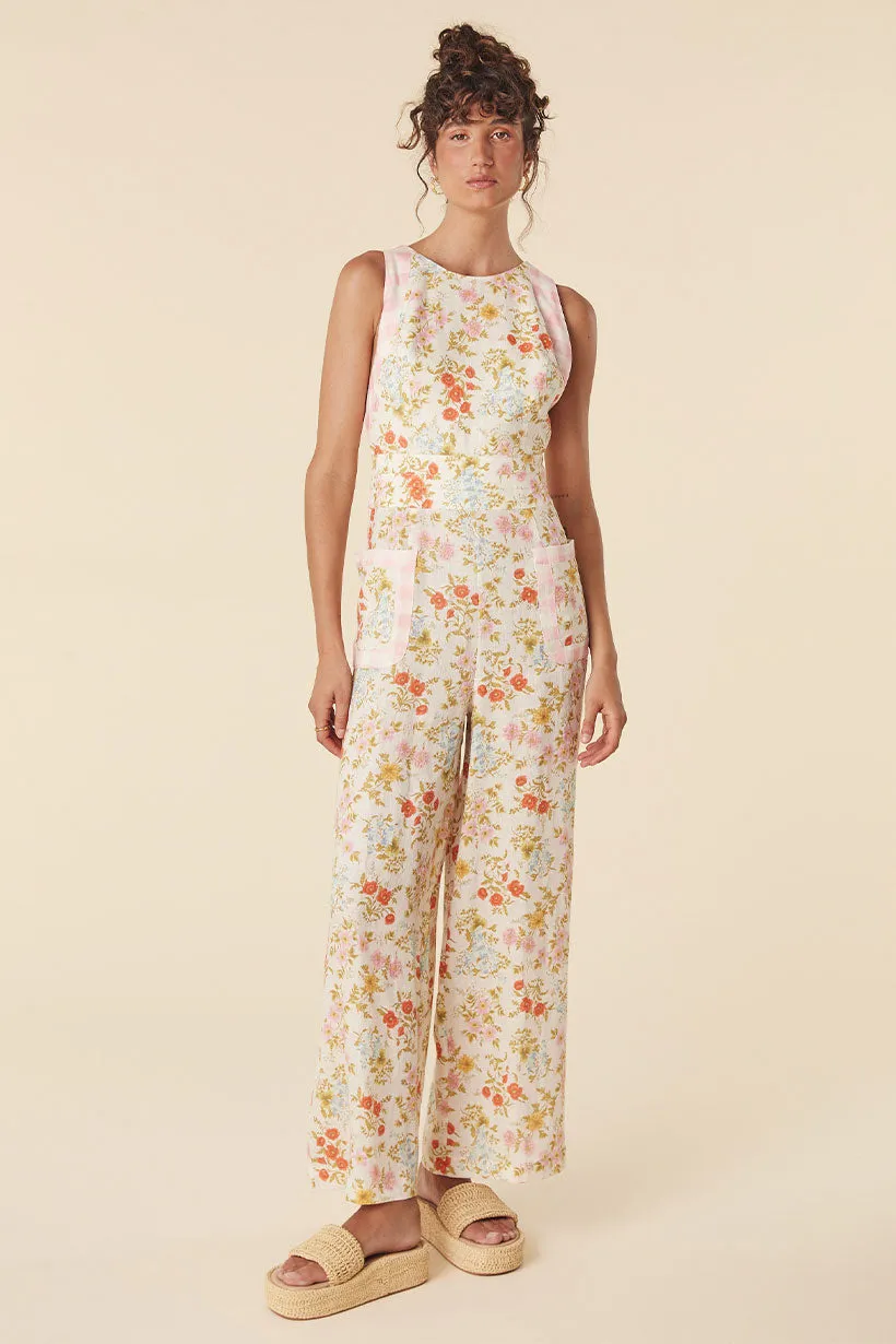 Flora Linen Jumpsuit